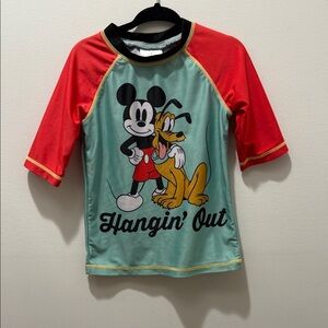 Disney Mickey Mouse swim top in 4T